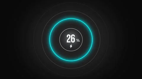 Loading screen at 26. Stock Illustration