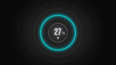 Loading screen at 27. Stock Illustration