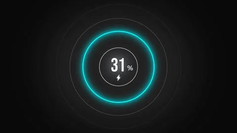 Loading screen at 31. Stock Illustration