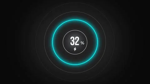 Loading screen at 32. Stock Illustration