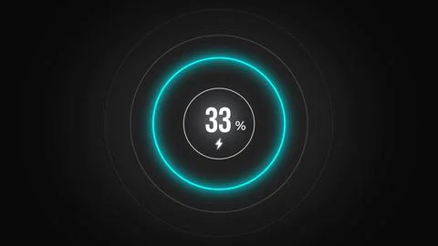 Loading screen at 33. Stock Illustration