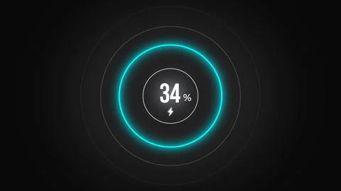 Loading screen at 34. Stock Illustration