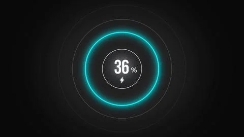 Loading screen at 36. Stock Illustration