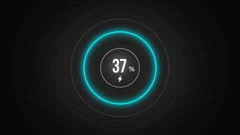 Loading screen at 37. Stock Illustration