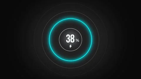 Loading screen at 38. Stock Illustration