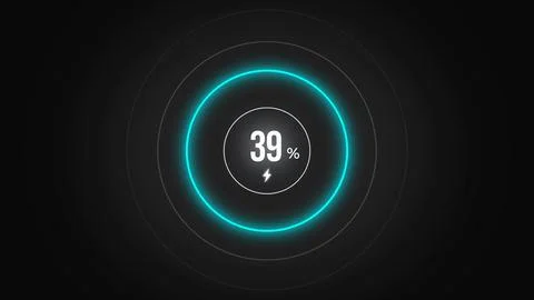 Loading screen at 39. Illustrazione stock