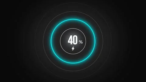 Loading screen at 40. Stock Illustration