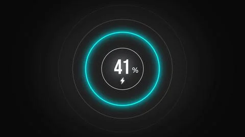 Loading screen at 41. Stock Illustration