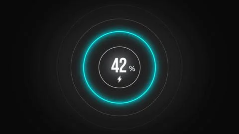 Loading screen at 42. Stock Illustration