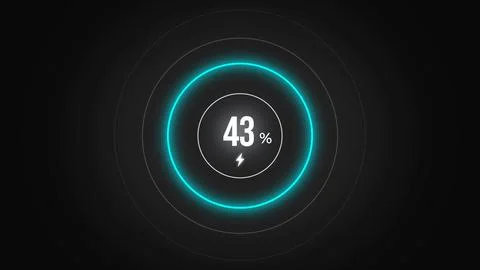 Loading screen at 43. Stock Illustration