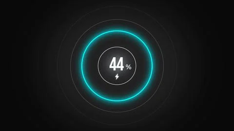 Loading screen at 44. Stock Illustration