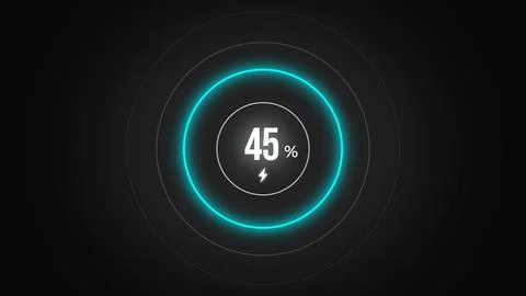 Loading screen at 45. Stock Illustration