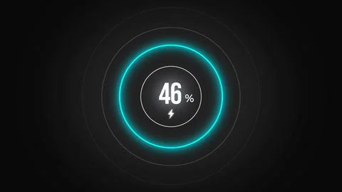 Loading screen at 46. Stock Illustration