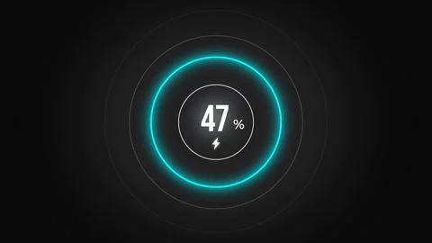 Loading screen at 47. Stock Illustration