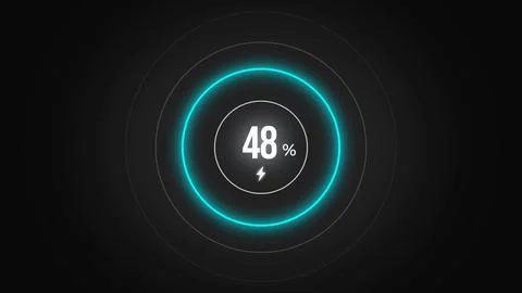 Loading screen at 48. Stock Illustration