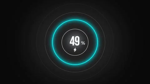 Loading screen at 49. Stock Illustration