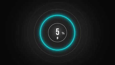 Loading screen at 5. Stock Illustration