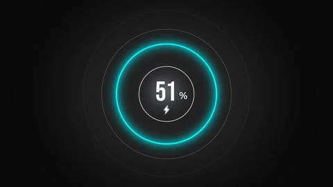 Loading screen at 51. Stock Illustration