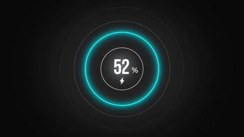 Loading screen at 52. Stock Illustration