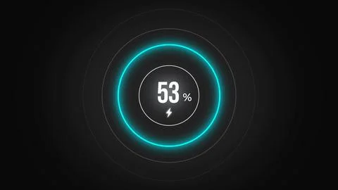 Loading screen at 53. Stock Illustration