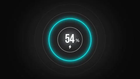 Loading screen at 54. Stock Illustration