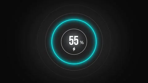 Loading screen at 55. Stock Illustration