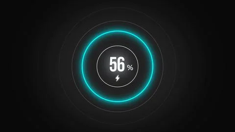 Loading screen at 56. Illustrazione stock