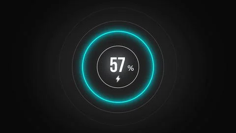Loading screen at 57. Illustrazione stock