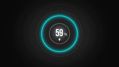 Loading screen at 59. Stock Illustration