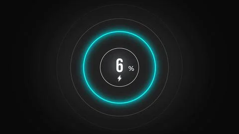 Loading screen at 6. Stock Illustration