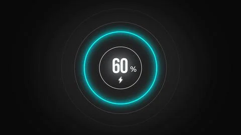 Loading screen at 60. Illustrazione stock