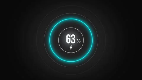Loading screen at 63. Stock Illustration