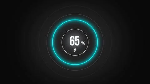 Loading screen at 65. Stock Illustration