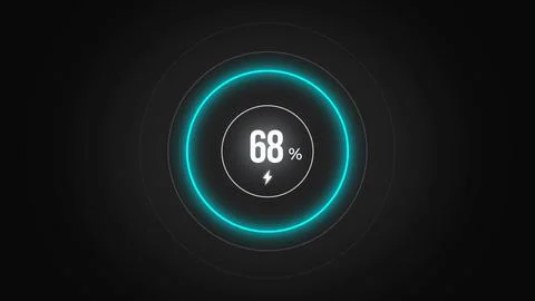 Loading screen at 68. Stock Illustration