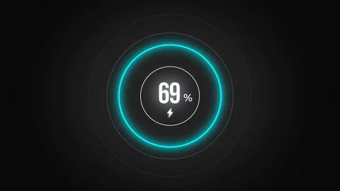 Loading screen at 69. Stock Illustration