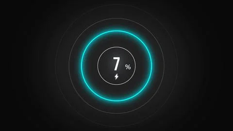 Loading screen at 7. Stock Illustration