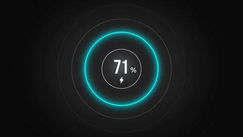 Loading screen at 71. Stock Illustration