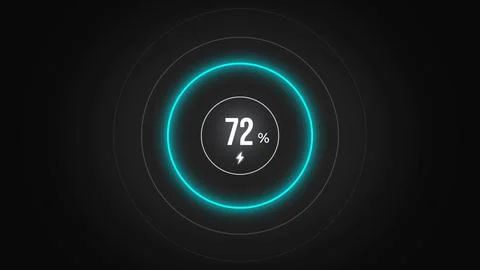 Loading screen at 72. Stock Illustration