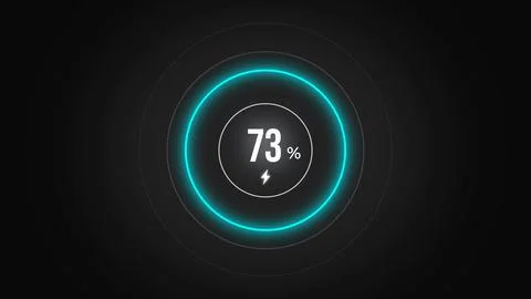 Loading screen at 73. Stock Illustration