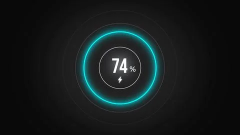 Loading screen at 74. Stock Illustration