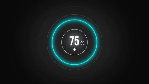 Loading screen at 75. Stock Illustration