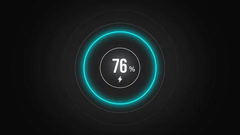 Loading screen at 76. Stock Illustration