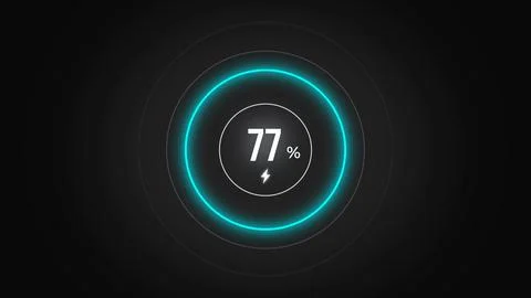 Loading screen at 77. Stock Illustration