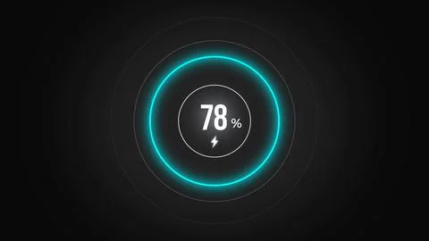 Loading screen at 78. Stock Illustration