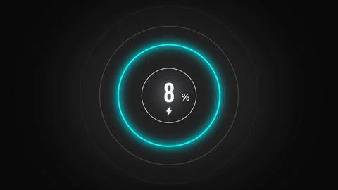 Loading screen at 8. Stock Illustration