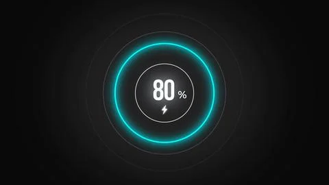 Loading screen at 80. Stock Illustration