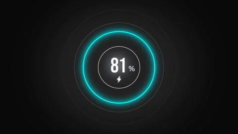 Loading screen at 81. Stock Illustration