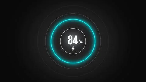 Loading screen at 84. Stock Illustration