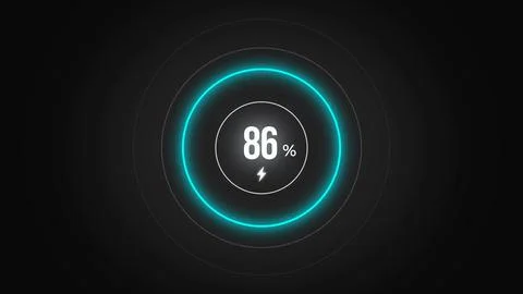 Loading screen at 86. Illustrazione stock