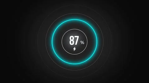 Loading screen at 87. Illustrazione stock